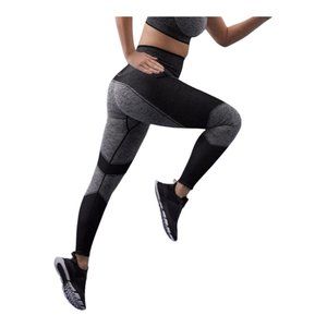 Thirdlove Black Grey Flex Seamless Compression Leggings NEW WITH TAGS